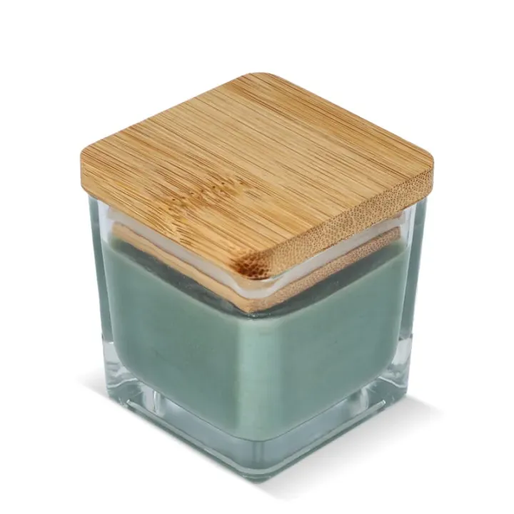 Chakra plant based candle in glass jar - LT90747 (N0043)